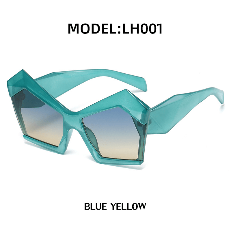 Women'S Fashion Personality Street Shooting Polygonal Sunglasses - MRSLM