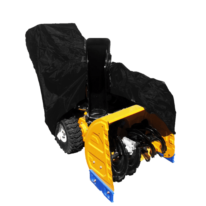 Black Polyester All Weather Protective Snow Thrower Cover 158X77X110Cm - MRSLM