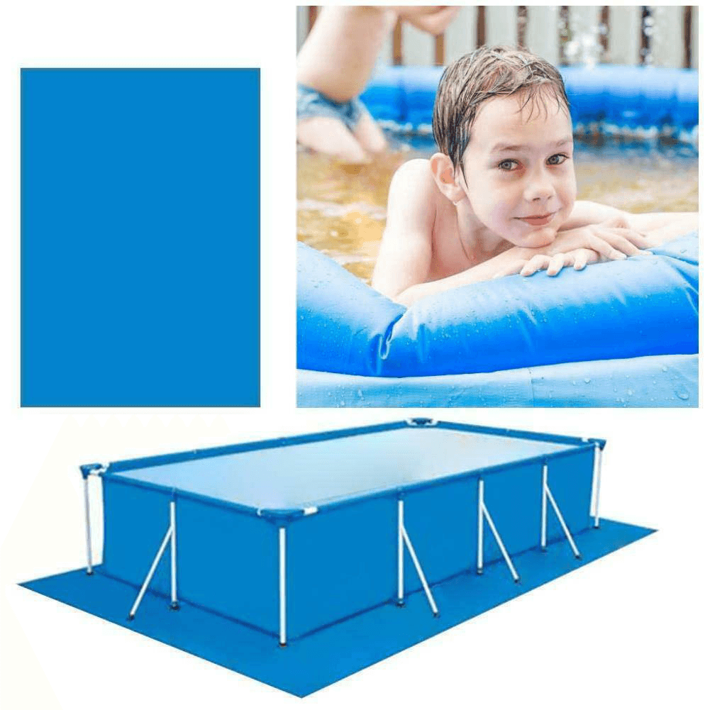 240/258/385/360Cm Outdoor Garden Durable PE Swimming Pool Cover Waterproof Rainproof Dustproof Cover Blue round Swimming Pool & Accessories - MRSLM