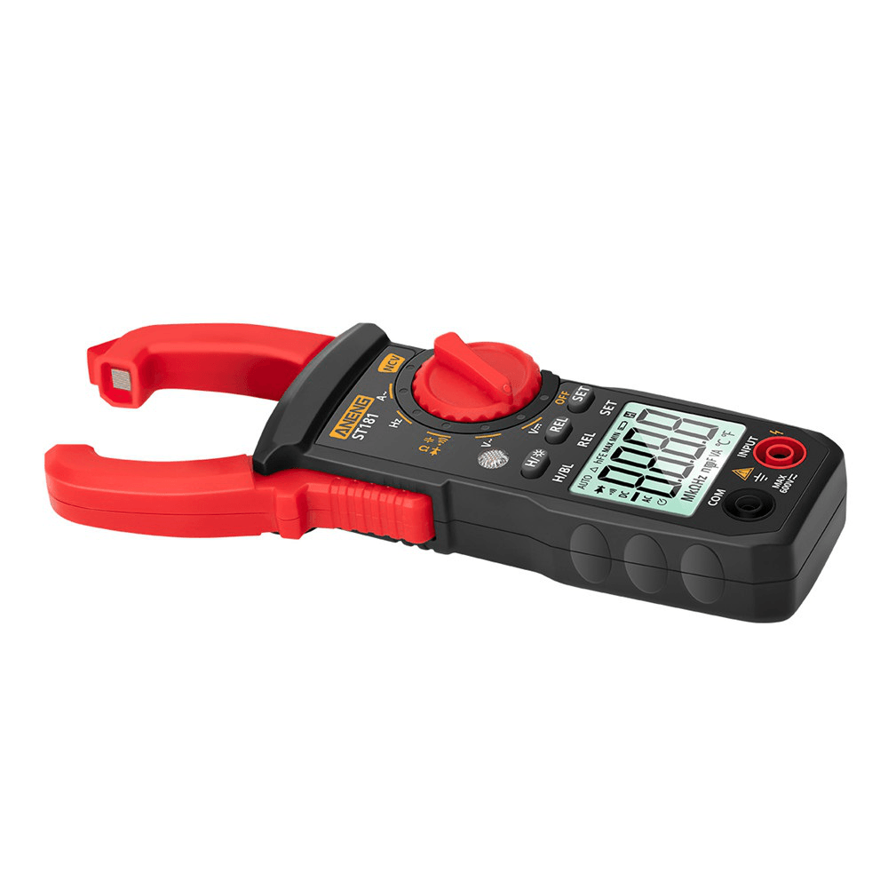 ANENG ST182 Digital Clamp Meter DC/AC Voltage Tester Clamp Multimeter Hz Capacitance NCV Ohm Test - MRSLM