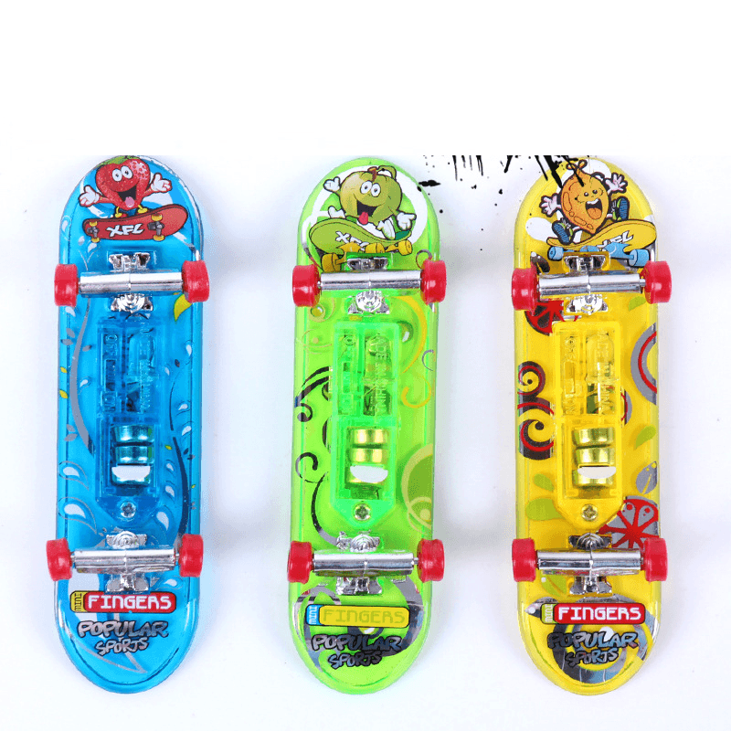 Children'S Light Finger Skateboard Toy Finger Skateboard - MRSLM