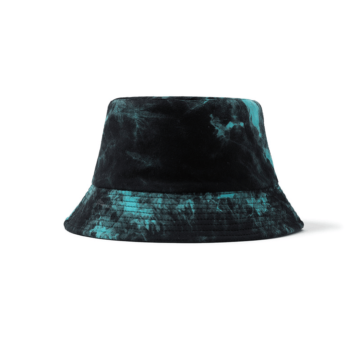 Irregular Tie-Dye Potted Hat Men'S Fisherman Hat Double-Sided Wearable Hat - MRSLM