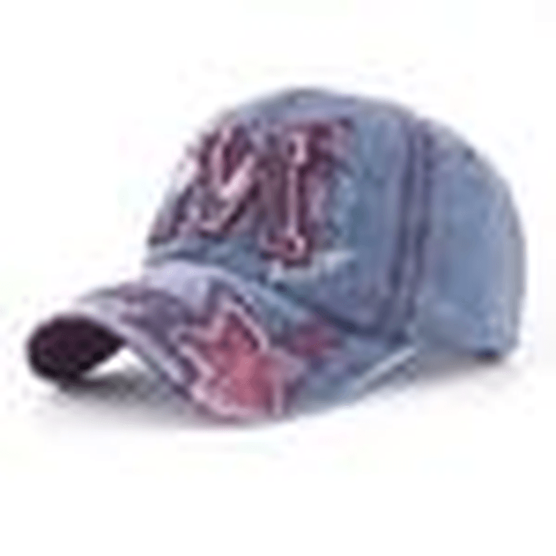 Edging Canvas Washed Old Baseball Cap Spring and Autumn Outdoor Sun Protection Hat - MRSLM