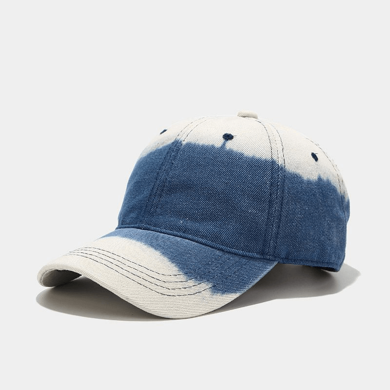 Washed Denim Stitching Baseball Cap for Men and Women Outdoor Sun Protection - MRSLM
