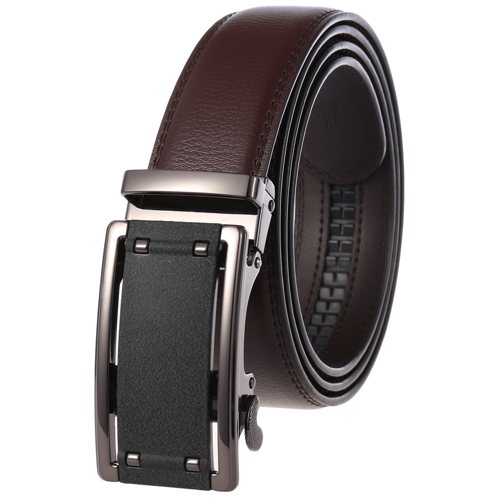 New Men'S Two-Layer Leather Belt Business Belt - MRSLM