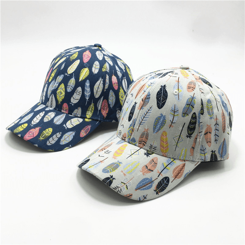 Women'S Fashion Leaf Print Baseball Cap - MRSLM