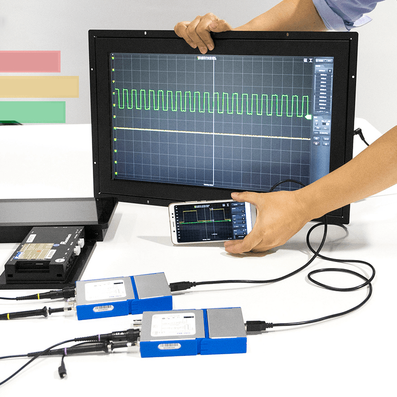 LOTO OSC482S Digital Portable Oscilloscope OSC482S PC USB 2.0 Virtual 2CH Bandwidth Oscilloscope with 13M Hz Signal Generator - MRSLM