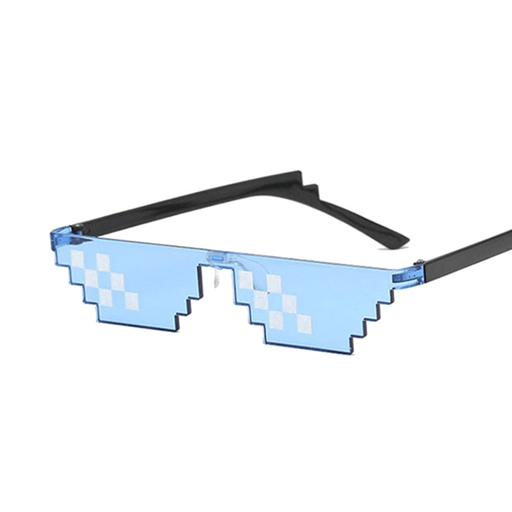 Mosaic Pixel Sunglasses Anime Peripheral Spoof Costume - MRSLM