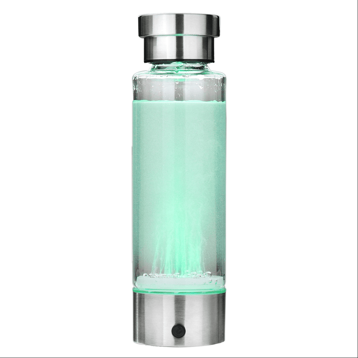 USB Rechargeable Intelligent Hidrogen Rich Water Bottle Ionizer Portable Glass - MRSLM