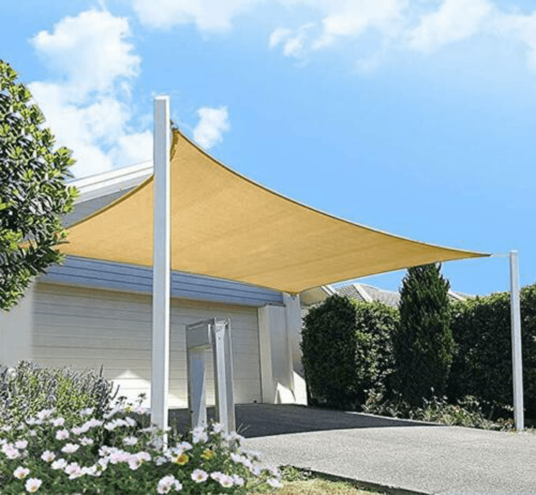 Shade Sail 95% UV Block Top Cover for Outdoor Patio Garden Backyard Awnings for Patio - MRSLM