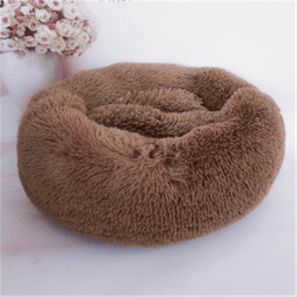 Round Long Hairy Autumn And Winter Nest Pad Cat Mattress - MRSLM