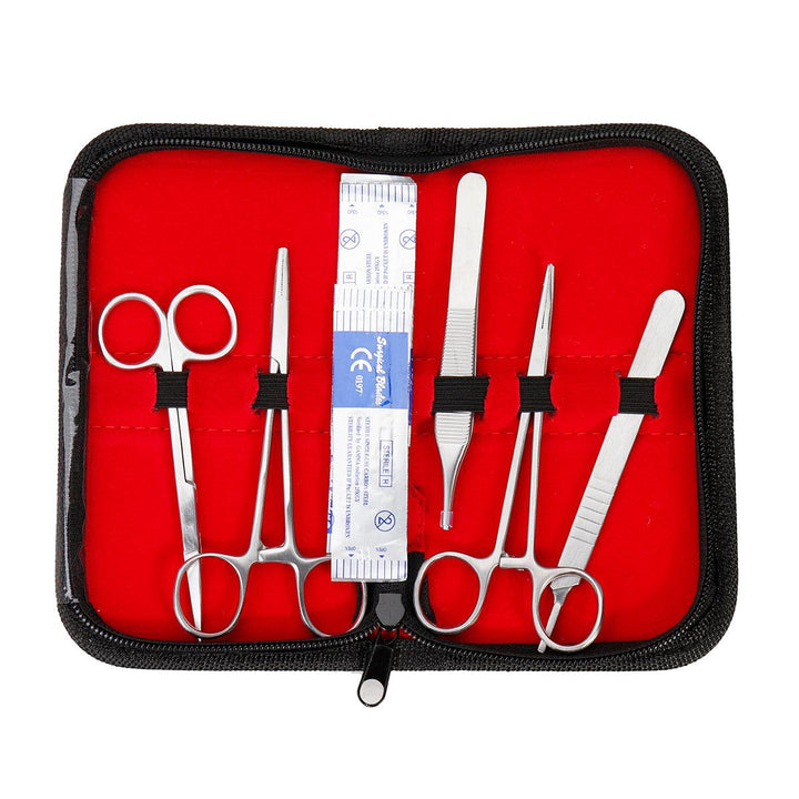 25 In 1 Skin Suture Surgical Training Kit Silicone Pad Needle Scissors Tools Kit - MRSLM