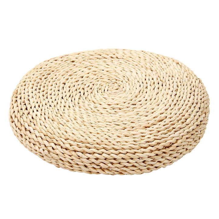 Round Weave Handmade Cushion Pillow Floor Yoga Seat Mat Tatami - MRSLM