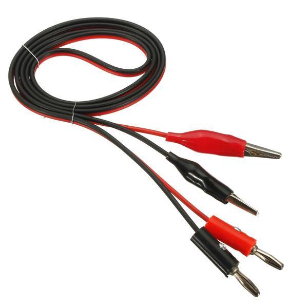 DANIU Alligator Test Lead Clip To Banana Plug Probe Cable for Multimeters - MRSLM