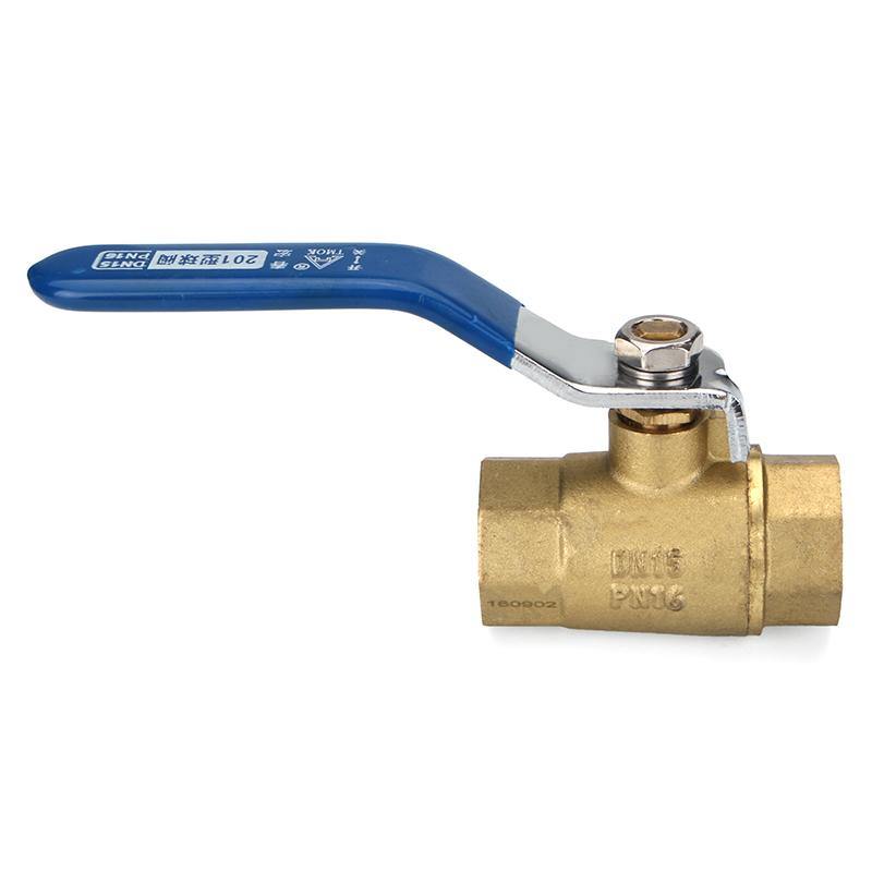 TMOK TK201 1/2" 3/4" 1" Female Brass Two Piece Full Port Thread Ball Valves with Vinyl Handle - MRSLM