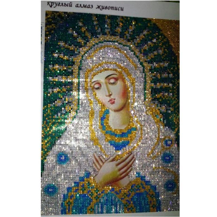 Honana WX-677 5D Round Diamond Painting DIY Cross Stitch Home Decor Diamond Embroidery Religious Gift - MRSLM