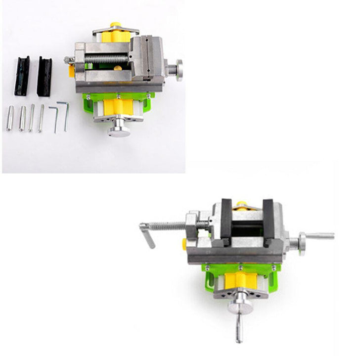 3 Inch Cross Slide Vise Vice Table Compound table Worktable Bench Alunimun Alloy Body For Milling Drilling BG-6368 - MRSLM