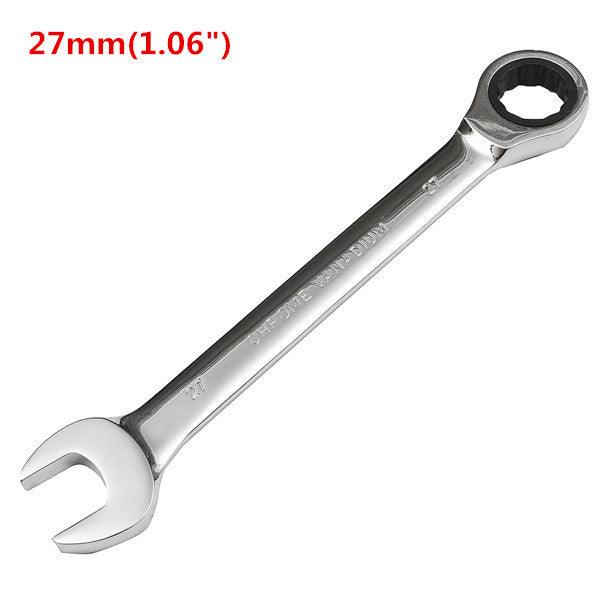 Raitool™ HT01 Chrome Vanadium Steel Metric Ratchet Spanner Gear Wrench Fixed Head 6-32mm - MRSLM