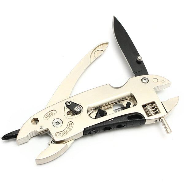 Golden Multitool Adjustable Wrench Jaw+Screwdriver+Pliers Multitool Set - MRSLM