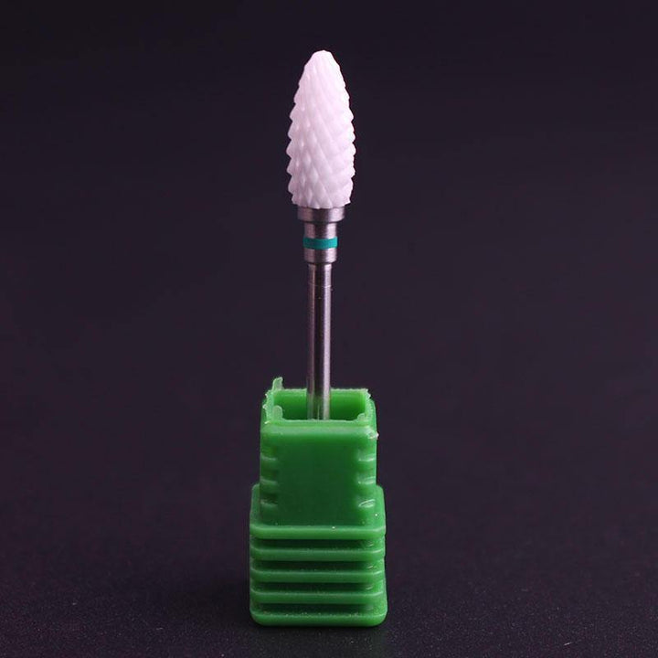 Ceramic Nail Drill 3/32 Pro Carbide Nail Drill Bits Corn Shape Nail Drill Bit - MRSLM