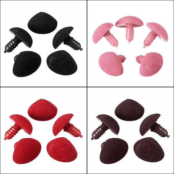 5Pcs Plastic Triangle Velvet Noses Buttons Eyes DIY For Bear Toy - MRSLM