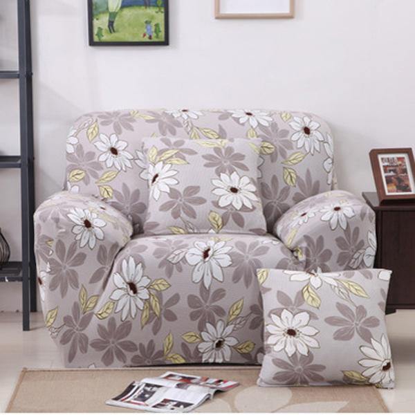 One Seater Textile Spandex Strench Flexible Printed Elastic Sofa Couch Cover Furniture Protector - MRSLM