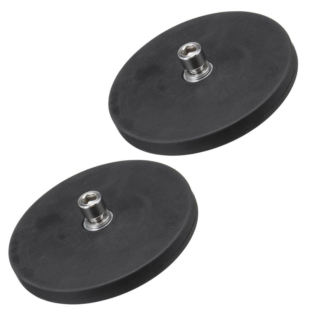 2pcs Magnetic Base Mounting Bracket Holder with Rubber Pad For LED Work Light Bar - MRSLM