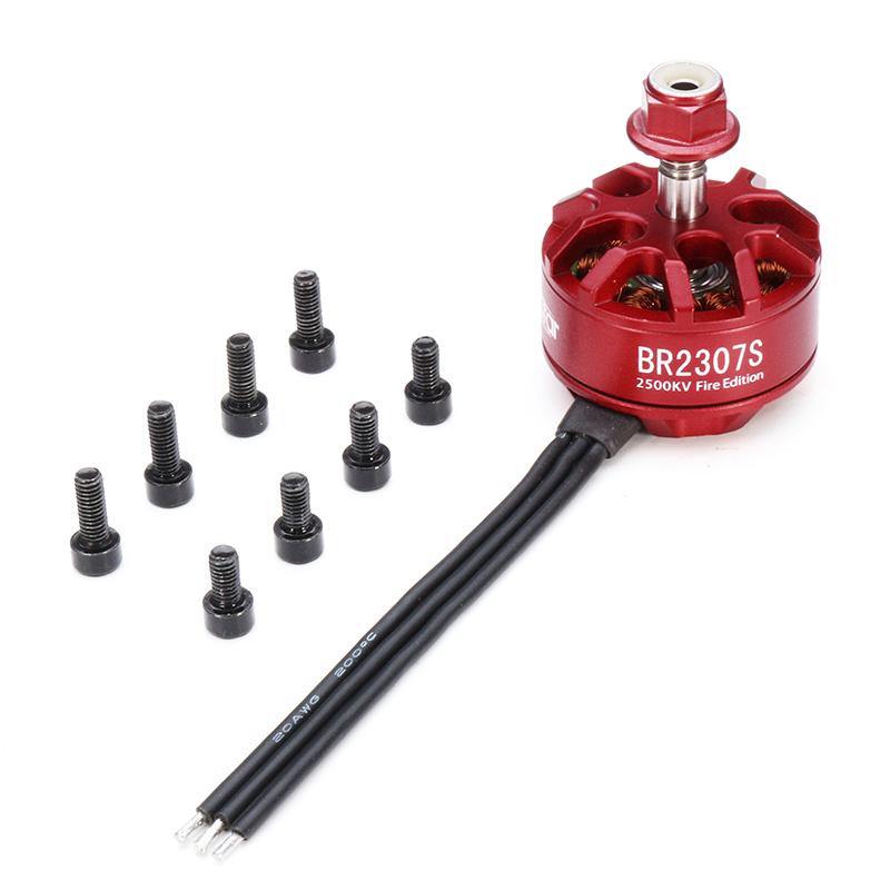 Racerstar 2307 BR2307S Fire Edition 2500KV 2-4S Brushless Motor For X220 250 280 300 RC Drone FPV Racing - MRSLM