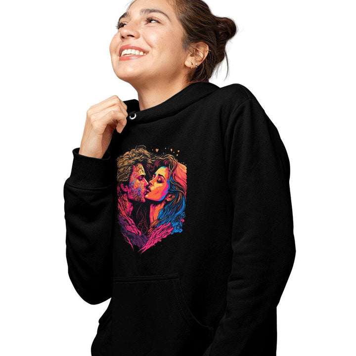 Passion Hooded Sweatshirt - Couple Print Hoodie - Unique Hoodie - MRSLM