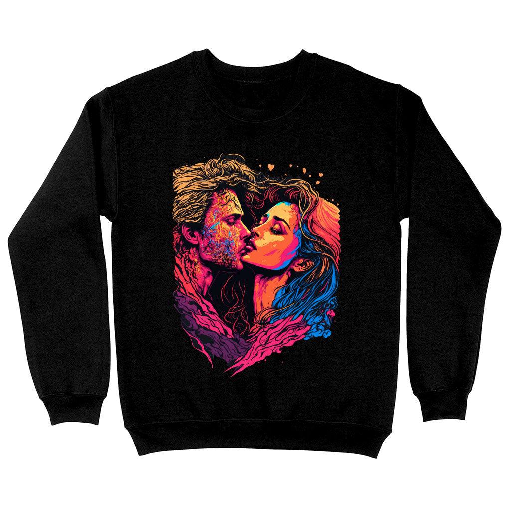 Passion Sweatshirt - Couple Print Crewneck Sweatshirt - Unique Sweatshirt - MRSLM