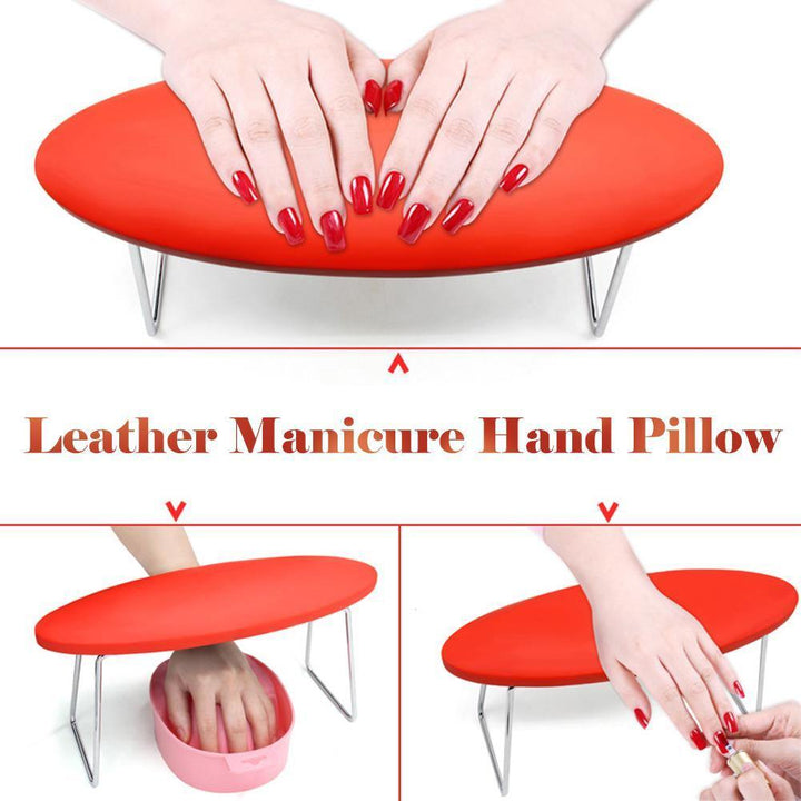 Detachable Nail Hand Pillow Pad Nail Arm Rest Microfiber Leather Waterproof Nail Art Accessories Nail Technician Use Hand Pillow - MRSLM