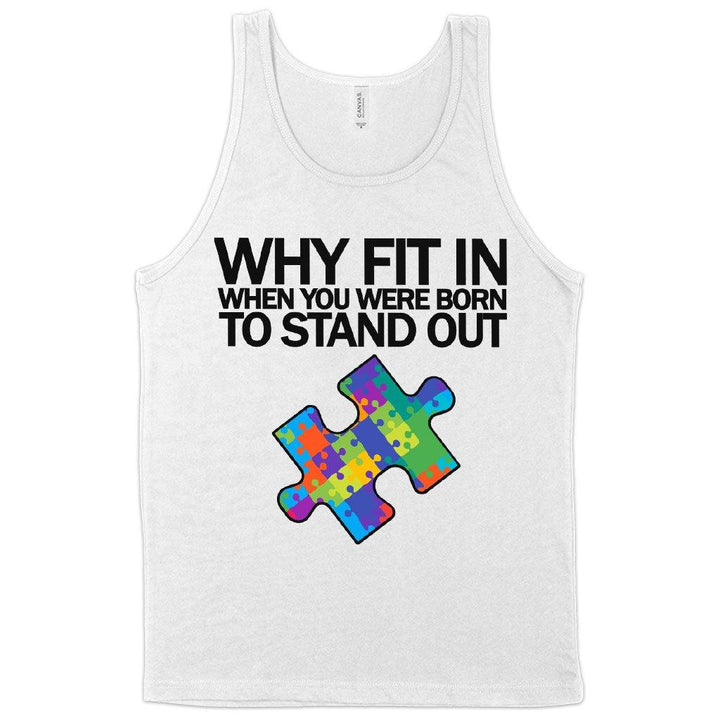 Autism Puzzle Tank - Autism Tank Ideas - Autism Awareness Tank - MRSLM