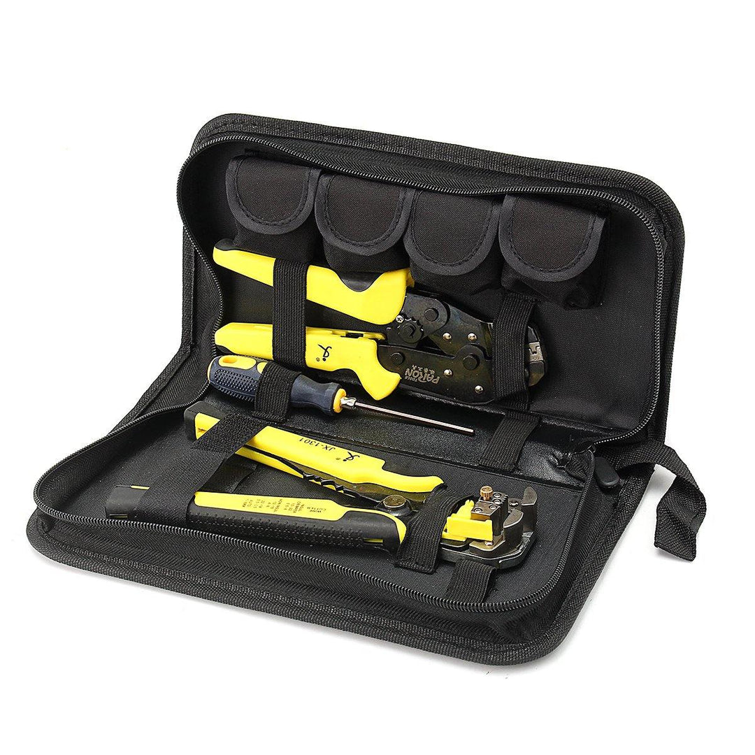 JX-D4301 Wire Crimpers Engineering Ratcheting Terminal Crimping Pliers Tool Set - MRSLM