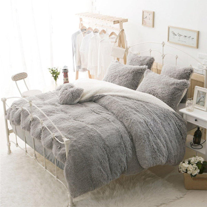 Large Soft Warm Shaggy Double Sized Fluffy Plush Blanket Throw Sofa Blankets Bed Blanket Bedding Accessories - MRSLM