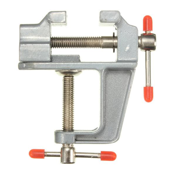 Aluminum Miniature Small Clamp On Table Bench Vise Tool - MRSLM