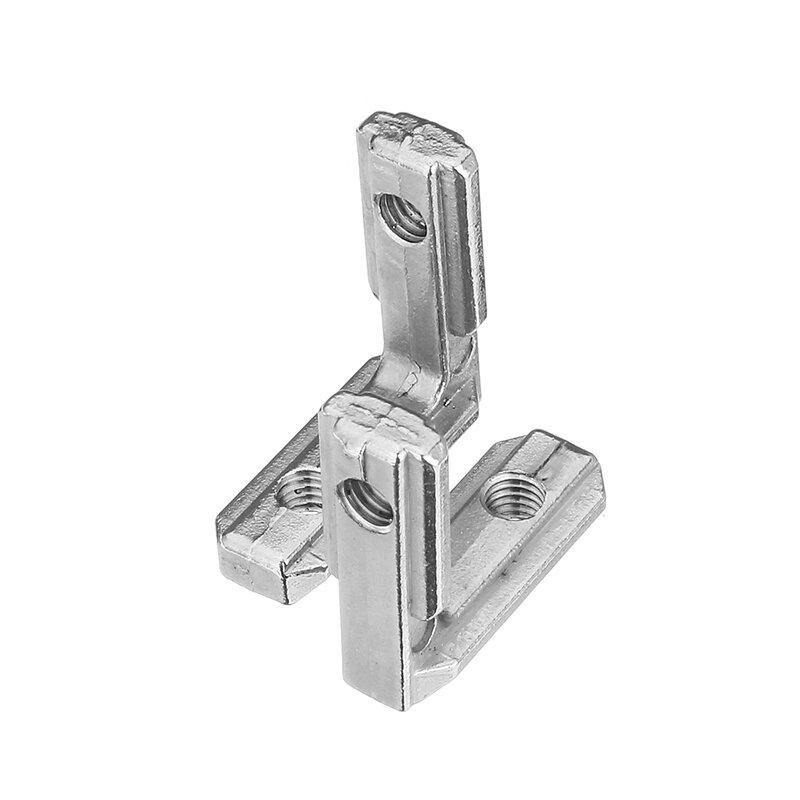 Suleve™ LJ20 5Pcs T Slot L Shape Inside Corner Connector Joint Bracket for 2020 Series Aluminum Profile - MRSLM