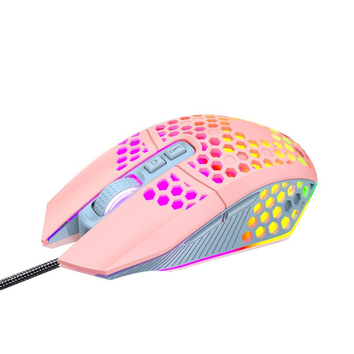 Pink Comb Textured Mouse - MRSLM