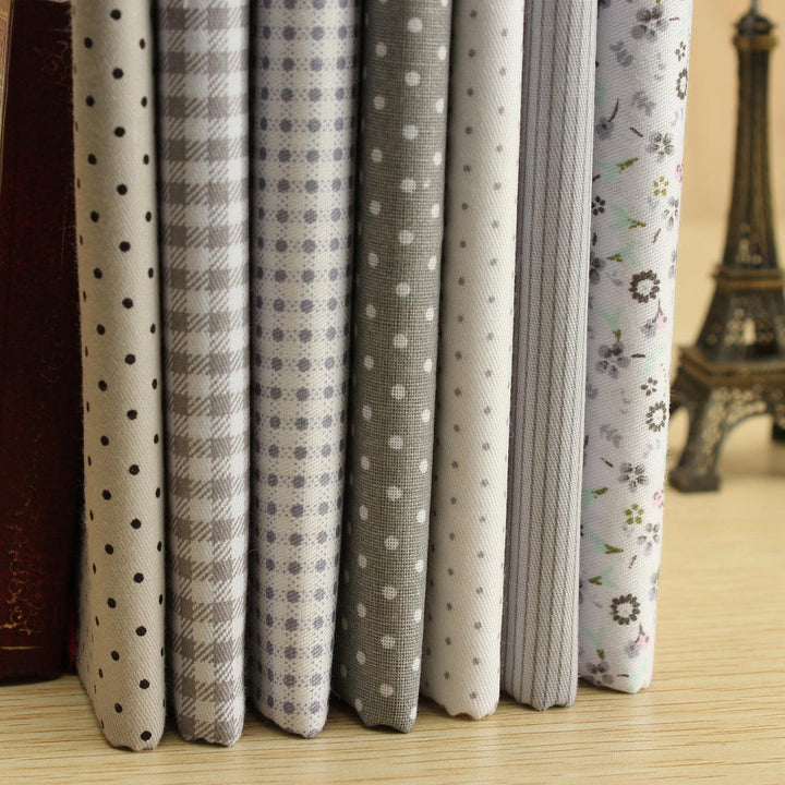 7Pcs Square Fabric Bundle Cotton Patchwork Sewing Quilting Tissues Cloth DIY Fabric Crafts - MRSLM