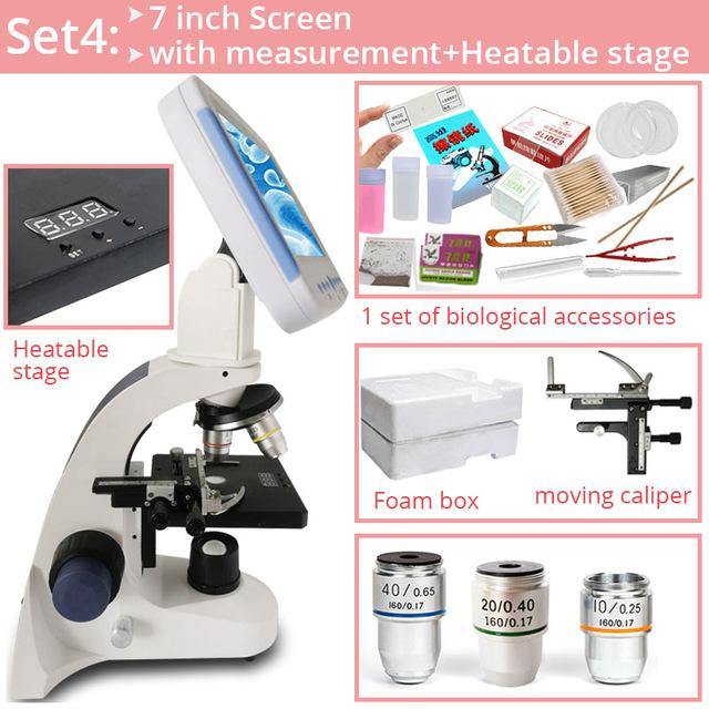 2000X Professional Biological Microscope Sperm Observation Livestock Aquaculture Special All-in-one Microscopio - MRSLM