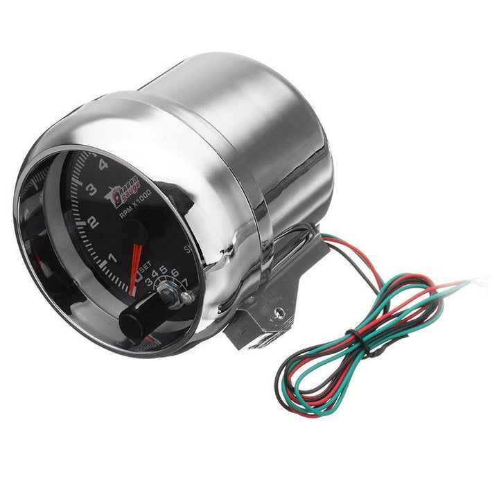 3.75 Inch 12V RPMx1000 Tacho Tachometer with Shift Light RPM Rev Gauge Meter - MRSLM