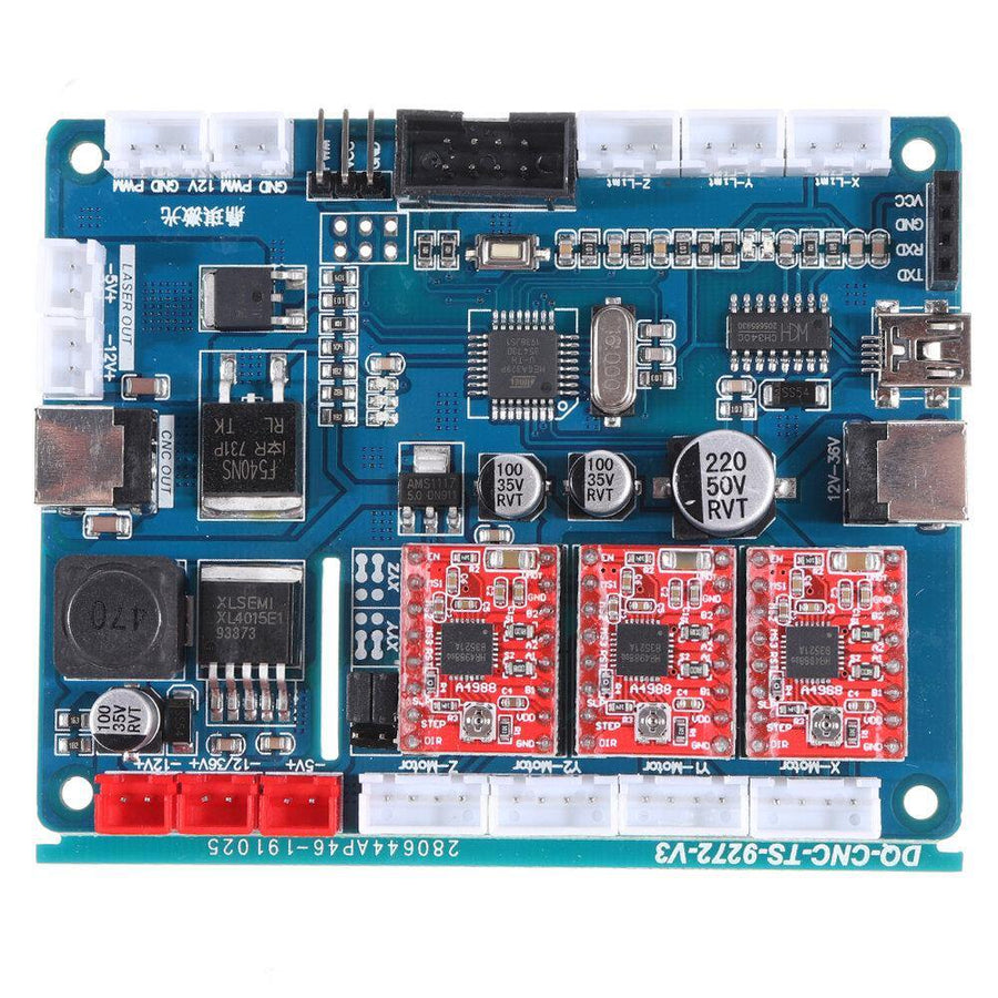 New 3018 CNC Router 3 Axis Control Board GRBL USB Stepper Motor Driver DIY Laser Engraver Milling Engraving Machine Controller - MRSLM