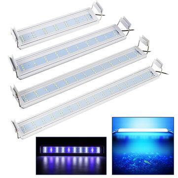 Aquarium Fish Tank EU Plug LED Light Over Head Blue White Lamp Plants Moon Lighting - MRSLM