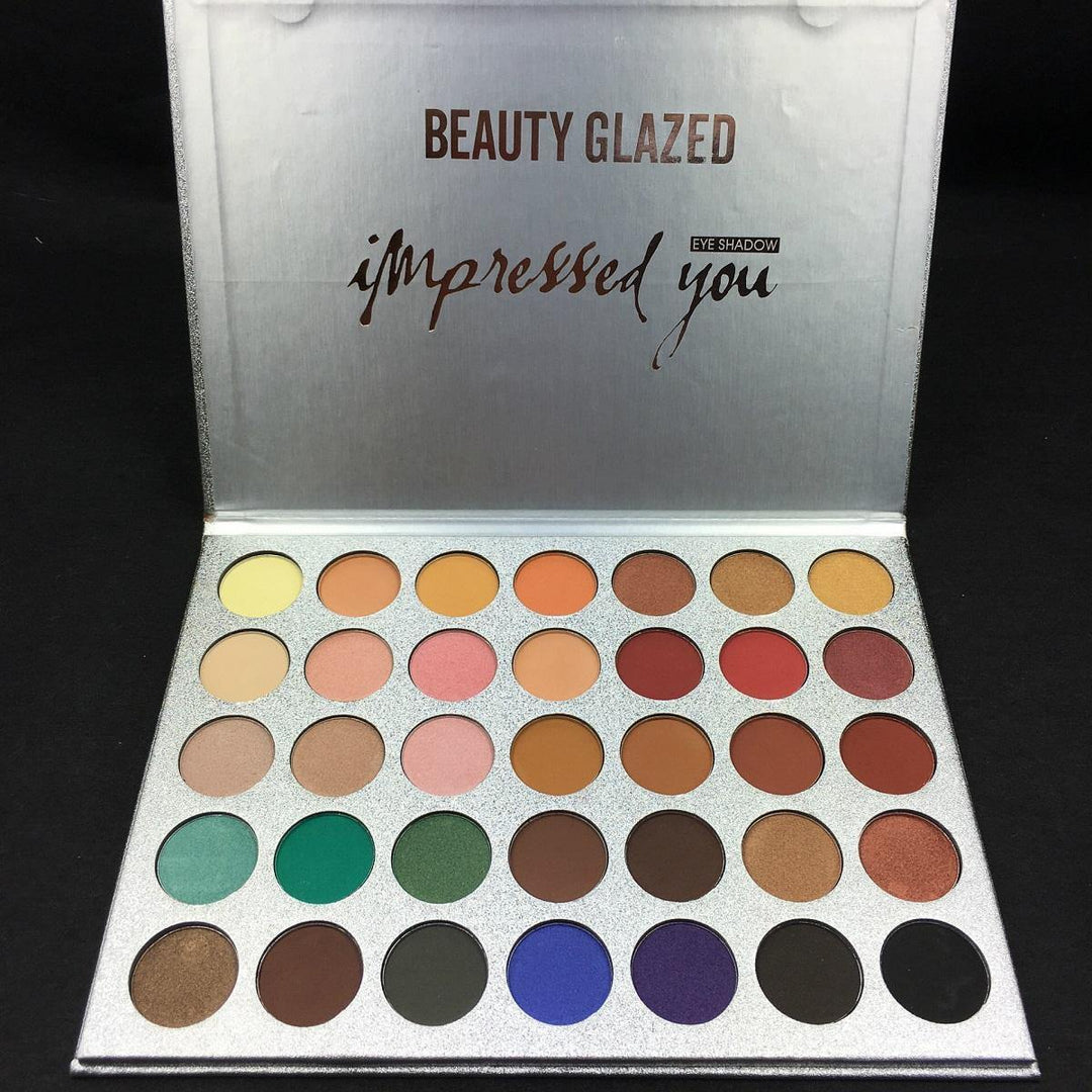 35 Colors Eye Shadow Palette Matte Shimmer Makeup Long-Lasting - MRSLM