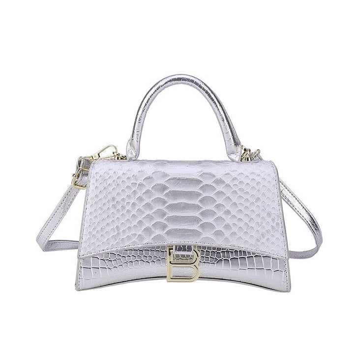 Women's Snake Pattern B Word Handbag - MRSLM