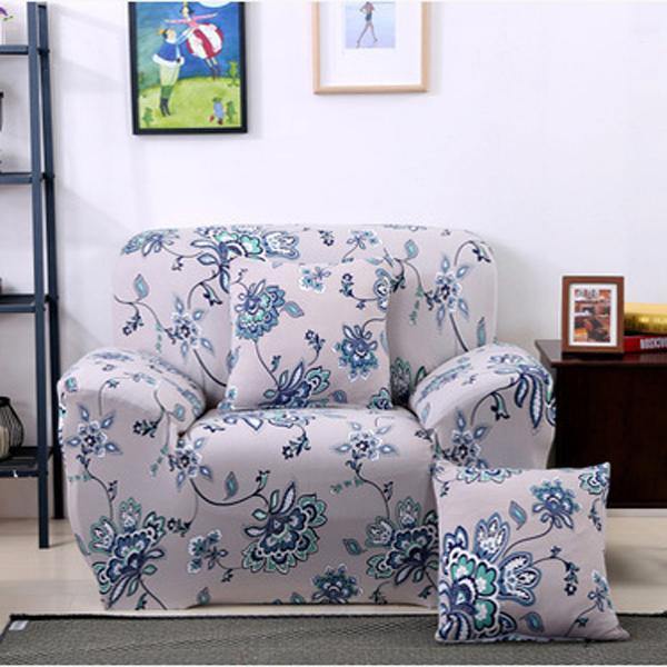 Creative Chair Covers Seater Textile Spandex Strench Flexible Printed Elastic Sofa Couch Cover Furniture Protector With Two Pillow Cases - MRSLM