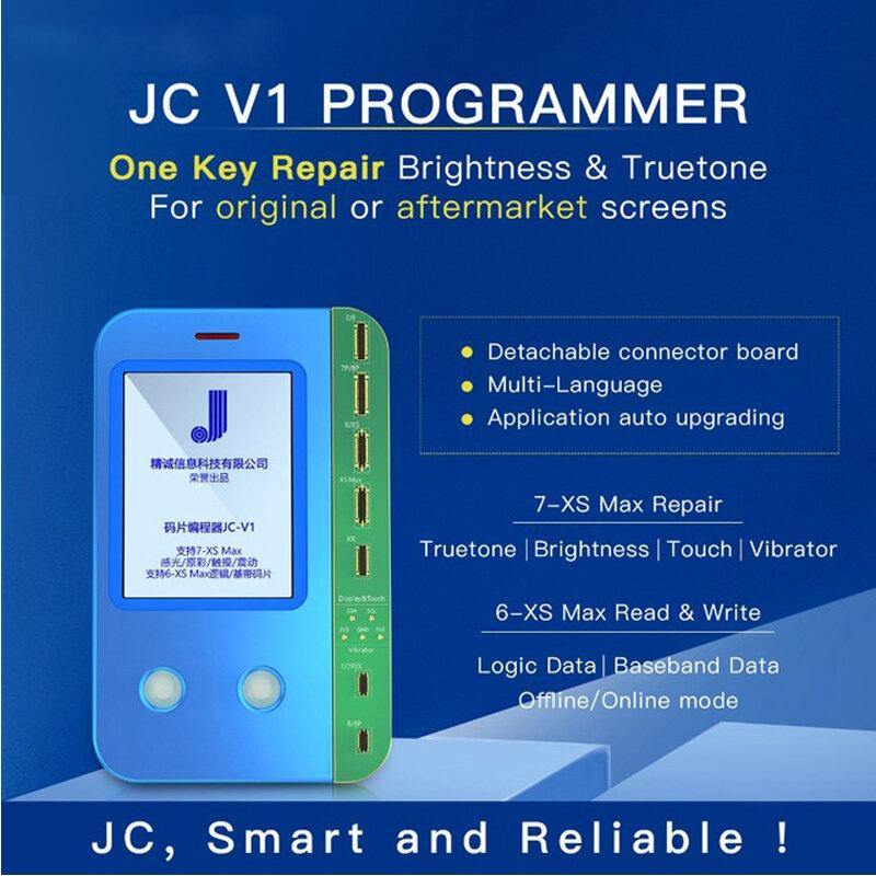 JC V1S V1 for PHONE 7 8 8P X 11 PRO MAX Photosensitive Original Color Touch Shock Battery Fingerprint Serial Number Programmer - MRSLM