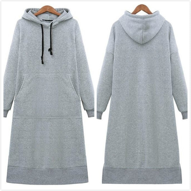 Women's Loose Long Hoodie