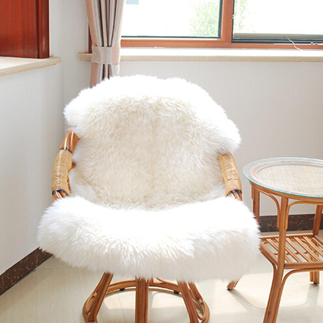 Soft Shaggy Living Room Pad Floor Carpet Fluffy Chair Cover Mat Sofa Cushion For Living Room Home Decor - MRSLM