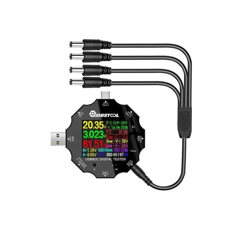 Accessories 65W Constant Current Load NTC Temperature Probe DC5525 Crocodile Clip PD3.0 QC2.0/QC3.0 Trigger Adapters For UD18 USB Tester - MRSLM
