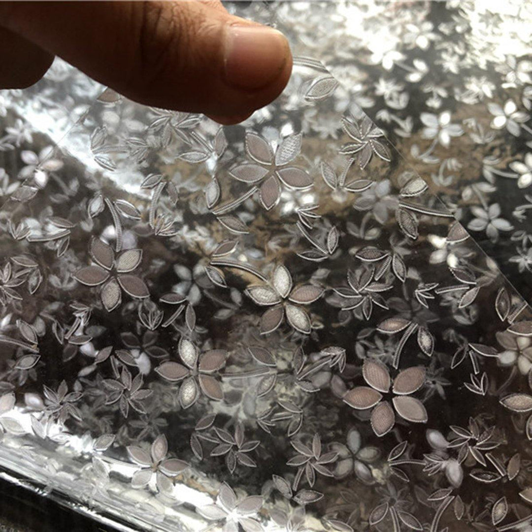 Frosted Window Film Flower Window Sticker Privacy Anti-UV Office Home Decoration - MRSLM